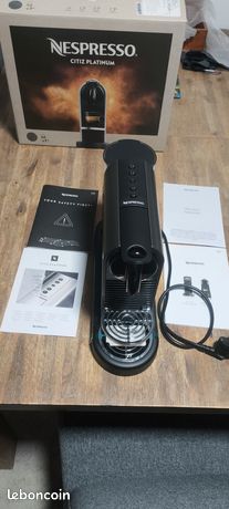 Machine a cafe Nespresso Citiz Platinum Titane - arrondie
