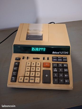 Machine à calculer vintage ibico 1272
