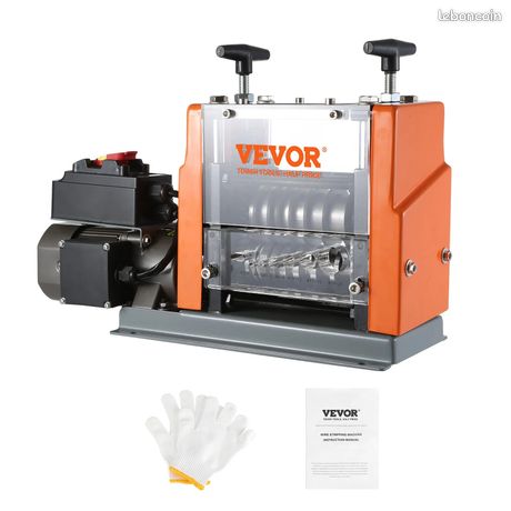 Machine à Dénuder Électrique 15-25 mm Dénudeur Câble Auto Motorisé 60 W Dénudeuse Pince à Dénuder Dépouillement Fil Repère Profondeur Visible 6 Canaux Ronds 1 Canal Plat pour Recyclage Cuivre