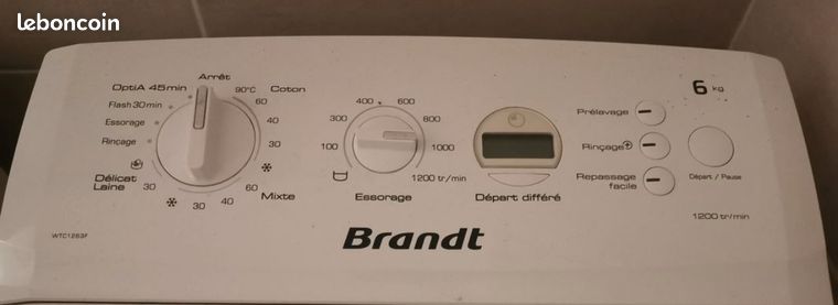 Machine à Laver Brandt 6KG A+++