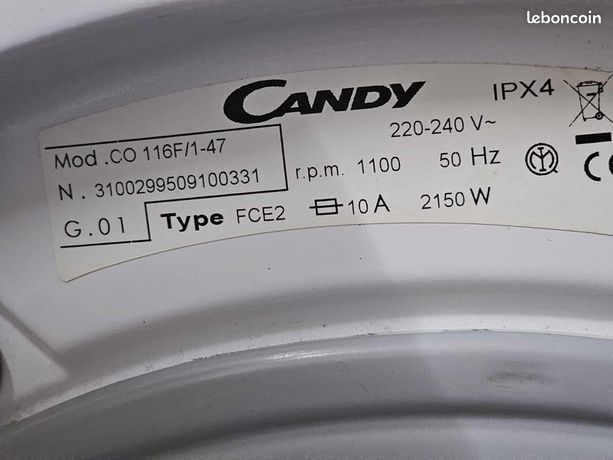 Machine à laver Candy