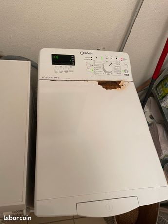 Machine à laver Indesit porte à repeindre