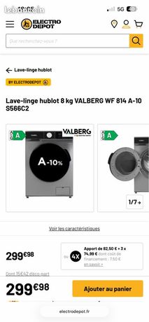 Machine à laver valberg