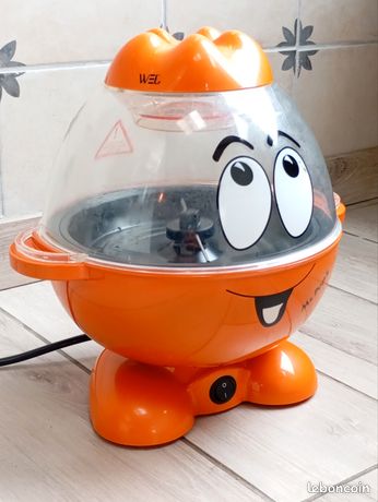 Machine à pop-corn orange fantaisie