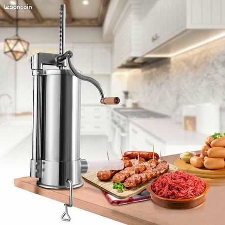 Machine poussoir saucisse viande boudin Pro - 6 Litres - Livraison gratuite en europe ⭐⭐⭐