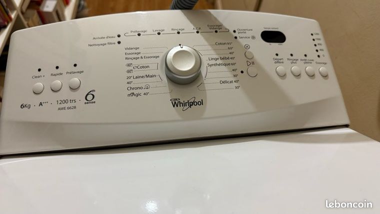 Machine à laver Whirlpool 6th Sense
