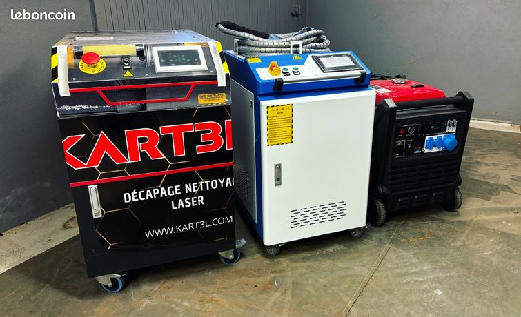 Machines décapage nettoyage laser + groupe électrogène