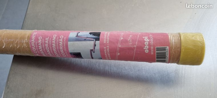 Main courante hêtre verni OBAPI3x 2 m