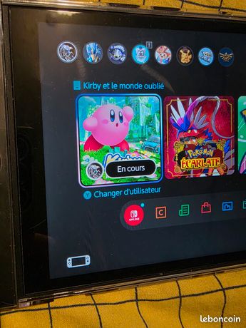 MAIN PROPRE TROYES 10 Jeu Kirby et le monde oublié SANS BOITE console Nintendo switch oled lite et switch 2