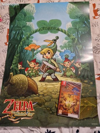 MAIN PROPRE TROYES 10 Jeu Legend of mana + poster zelda console Nintendo switch switch oled switch lite et switch 2