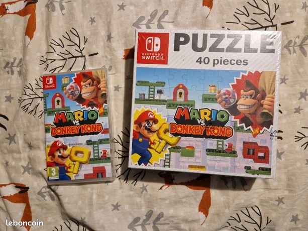 MAIN PROPRE TROYES 10 Jeu Mario vs donkey kong + puzzle 40 pcs bonus de précommande console Nintendo switch switch oled switch lite et switch 2