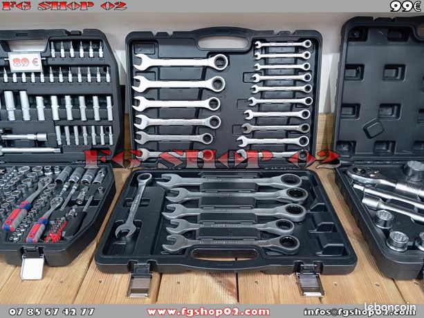 Mallette de 22 clés plates à cliquet 6 à 32 mm KraftMuller