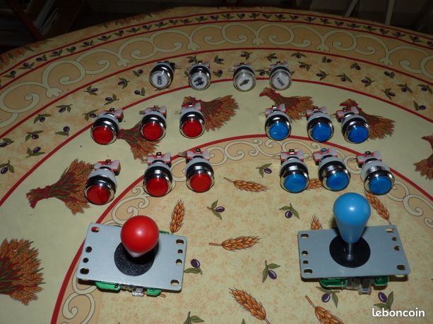 Manette arcade + boutons lumineux