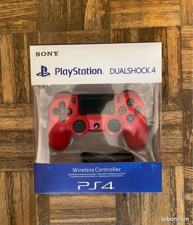 Manette ps4 neuve rouge