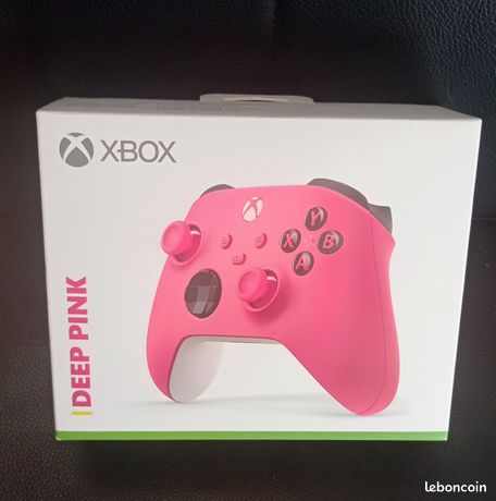 manette rose deep pink Xbox séries xs compatible one pc iOS