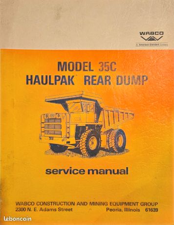 Manuel d'utilisation tombereau Wabco 35C