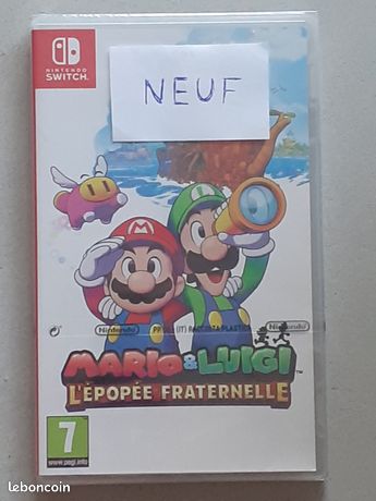 Mario et luigi l'épopée fraternelle switch SOUS BLISTER