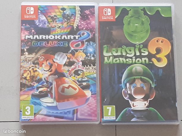 Mario kart 8 + luigis mansion switch switch