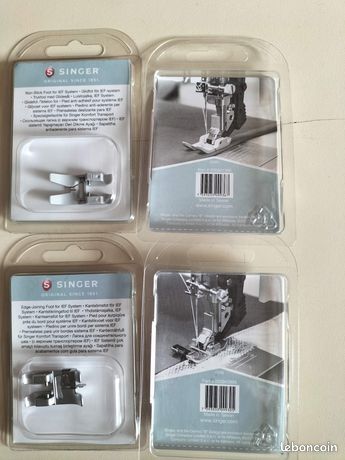 Marque SINGER PIEDS DE BICHE neufs jamais servis MERCERIE COUTURE Prix 5 euros pièce