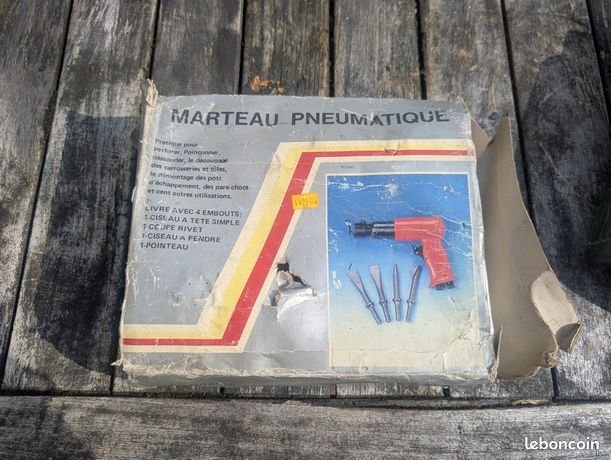 Marteau pneumatique avec embouts air tools coffret