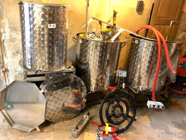 Matériel microbrasserie complet 2hL 6300 - PAS D'ENVOI SUR L'ESSENTIEL DU MATERIEL - ENVISAGEABLE SUR PETITS OBJETS