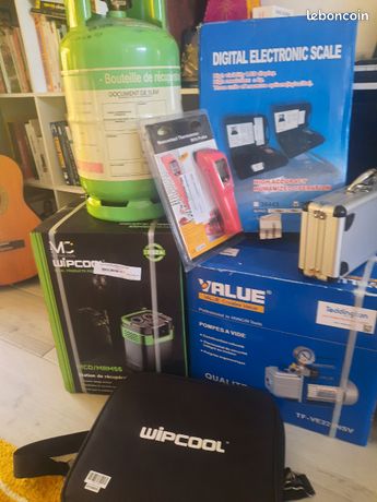 Matériel neuf frigoriste/climatisation-pompe à vide stationdétecteur