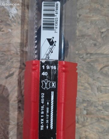 Mèche de forage TE-YX 40/92
 1 9/16