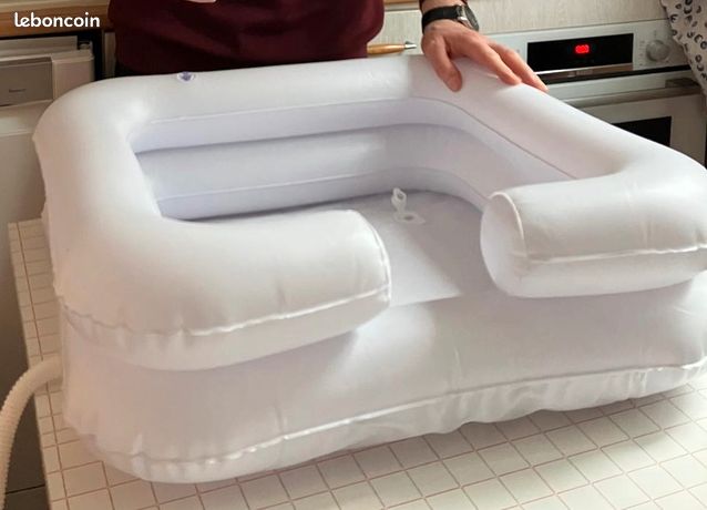 Médical Bac à shampoing gonflable pour personne alitée