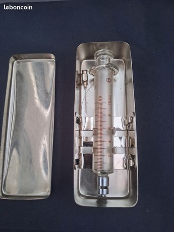 Medical Seringue inox et verre