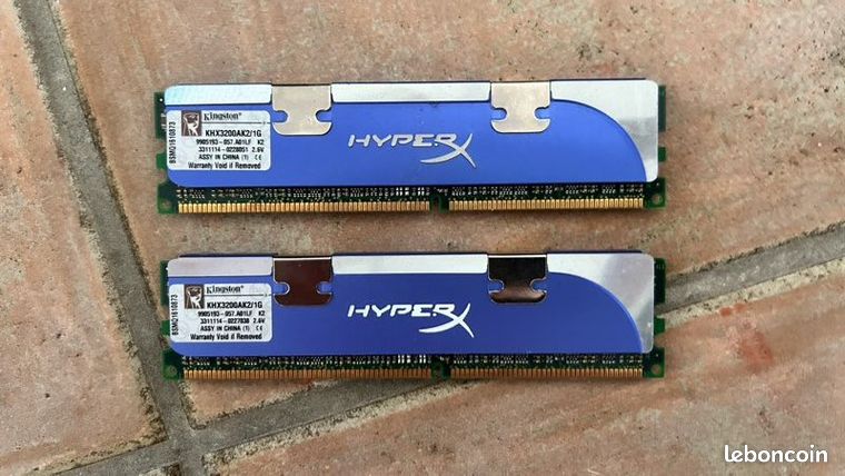 Mémoire Kingston hyper X.1GOX2