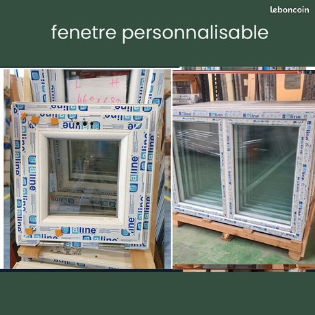 Menuseries battant Blanc Gris