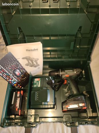 Metabo BS 18 Perceuse-visseuse sans fil, tout , 18v , 2x2ah