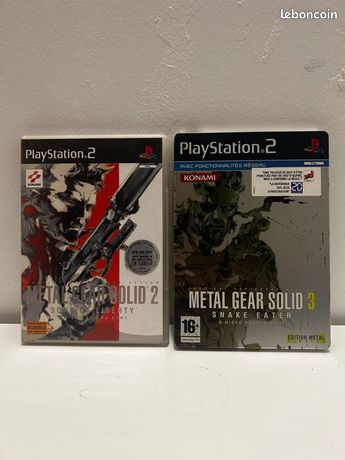 Metal gear solid 2+ Metal gear solid 3 PS2
