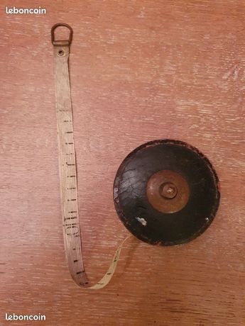 Mètre ruban de 10m ancien sur tissus vintage