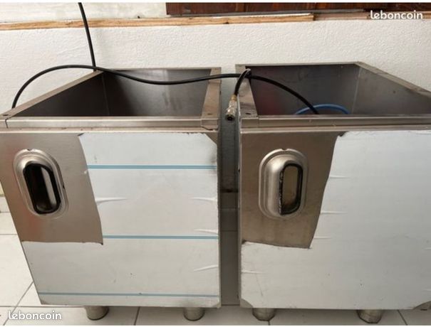 Meuble bas inox professionnel pour friteuse ou autre