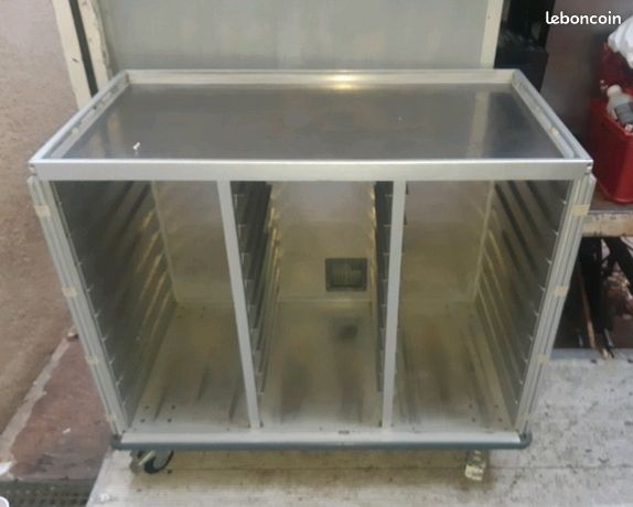 Meuble Chariot 3x9 étages inox