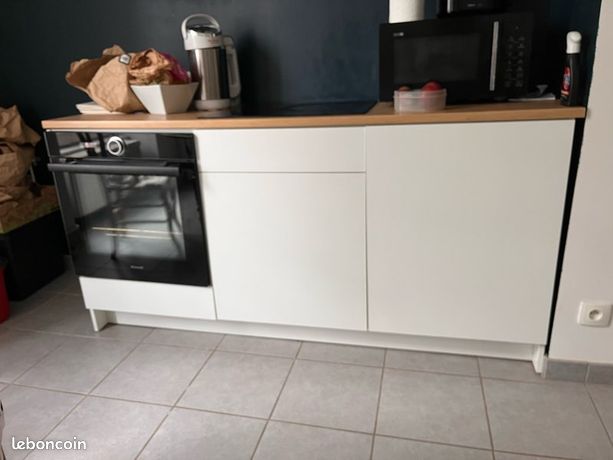 Meuble de cuisine IKEA seul ou equipé avec four Brandt + plaques à induction Schneider