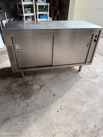 Meuble inox chauffant