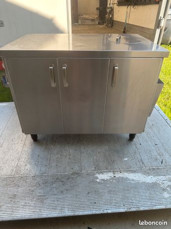 Meuble inox pour bar / Meuble de tri / meuble plonge meuble inox rangement
