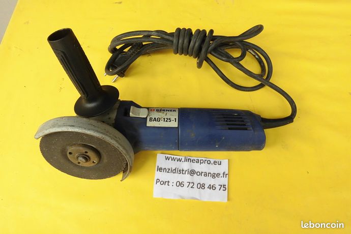Meuleuse 125 mm BERNER BAG 125-1 1300W. Tva sur