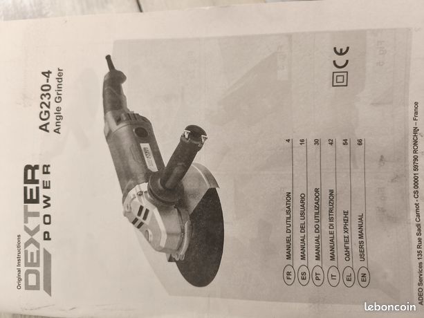 Meuleuse d angle 2100 W dexter