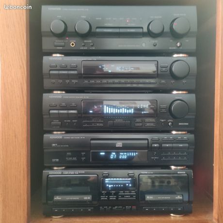 Midi chaîne KENWOOD 45 W avec enceintes et télécommande
