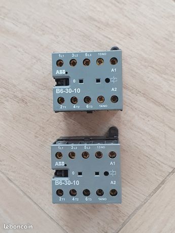 Mini-contacteur triphasé ABB B6-30-10