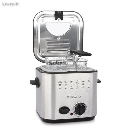 Mini friteuse et service fondue 12l 840w neuve