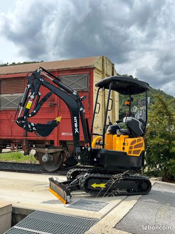 Mini pelle BULL HT18-X 1.8T(V5) moteur Kubota D902 pompe Parker