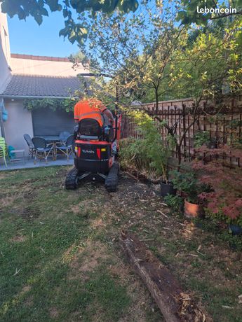 Mini pelle chauffeur