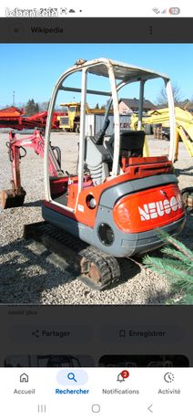 Mini pelle Neuson 1402 avec remorque