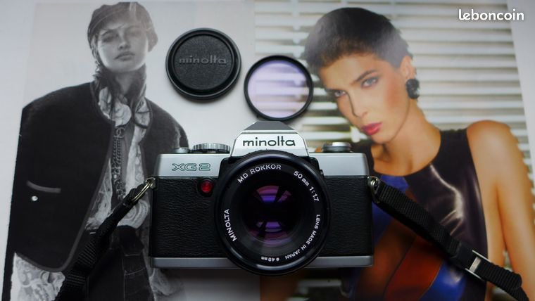 Minolta XG2 avec son objectif MD 50mm f1.7