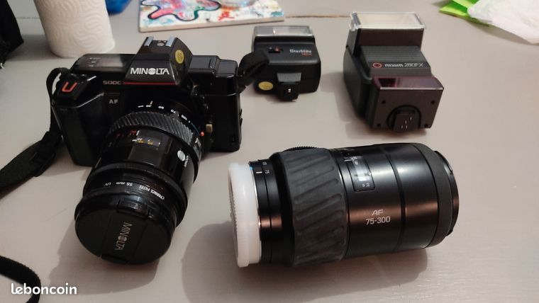 Minolta 5000 AF + objectifs