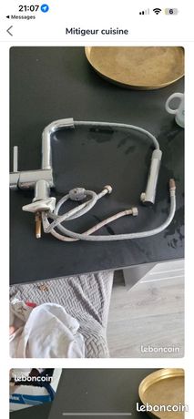 Mitigeur cuisine avec douchette